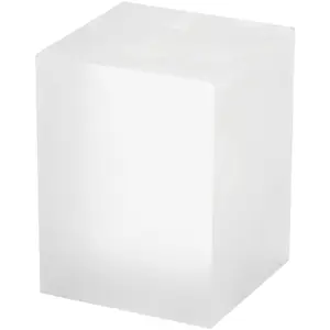 Plymor Frosted Acrylic Rectangular Display Block, 3" H x 3" W x 4" D