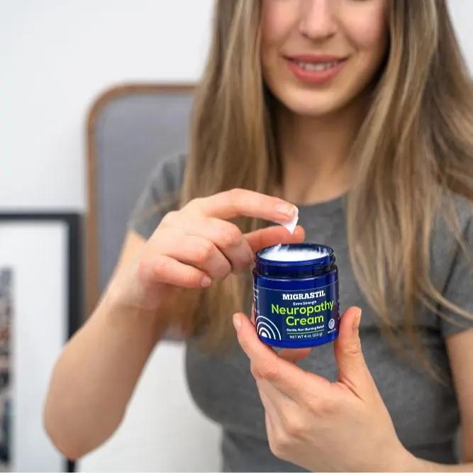 Migrastil Neuropathy Cream - Soothing Aloe Shea Butter Gentle Clove Moisturizing Body Care Daily Cream for Feet, Legs, Hands, Etc.