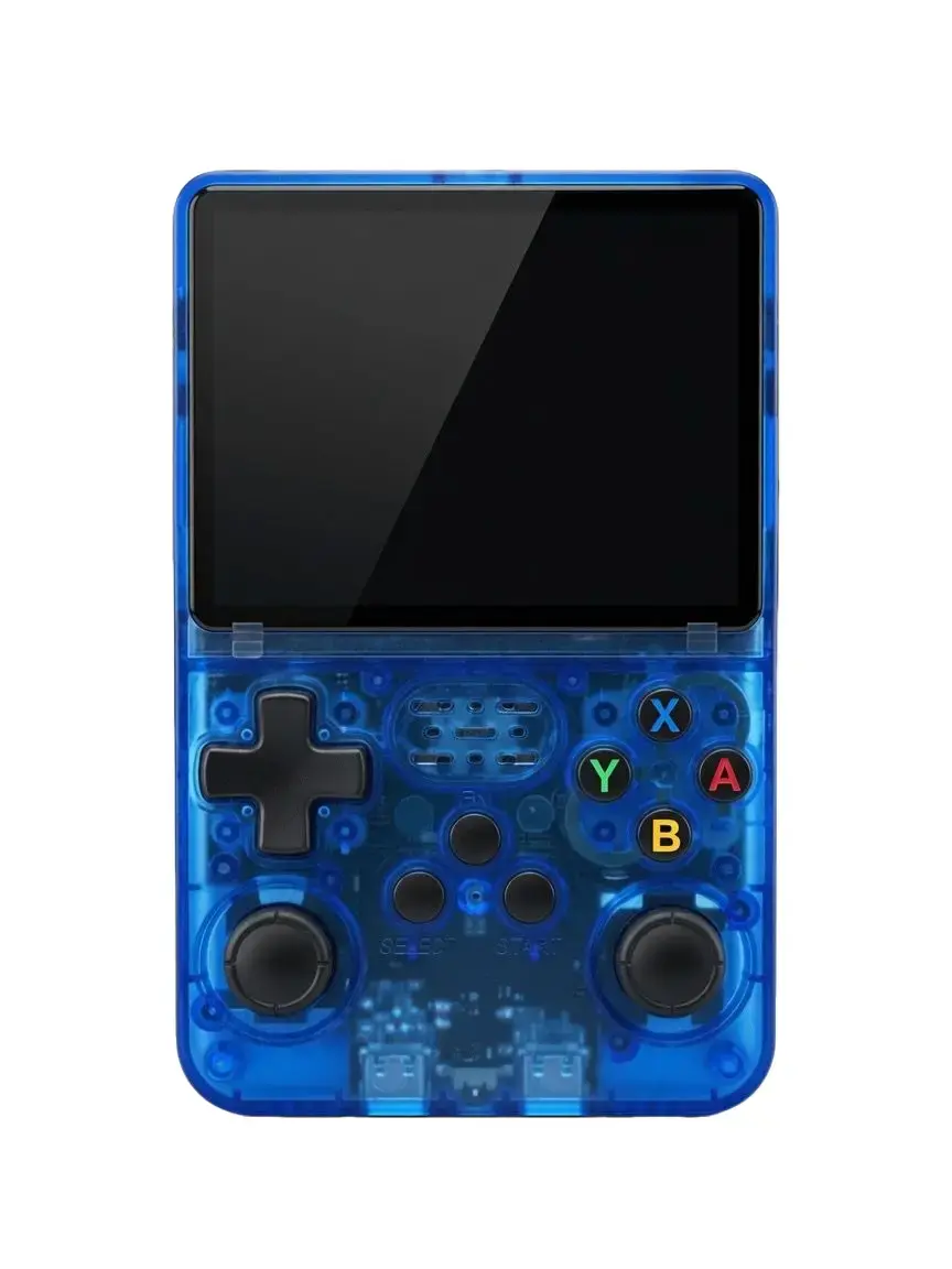 Mini Retro Handheld Video Game Console, 15,000+ Games, 64GB, 3.5" Screen -Blue