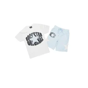 Sarge White/Blue T-Shirt/Short Set