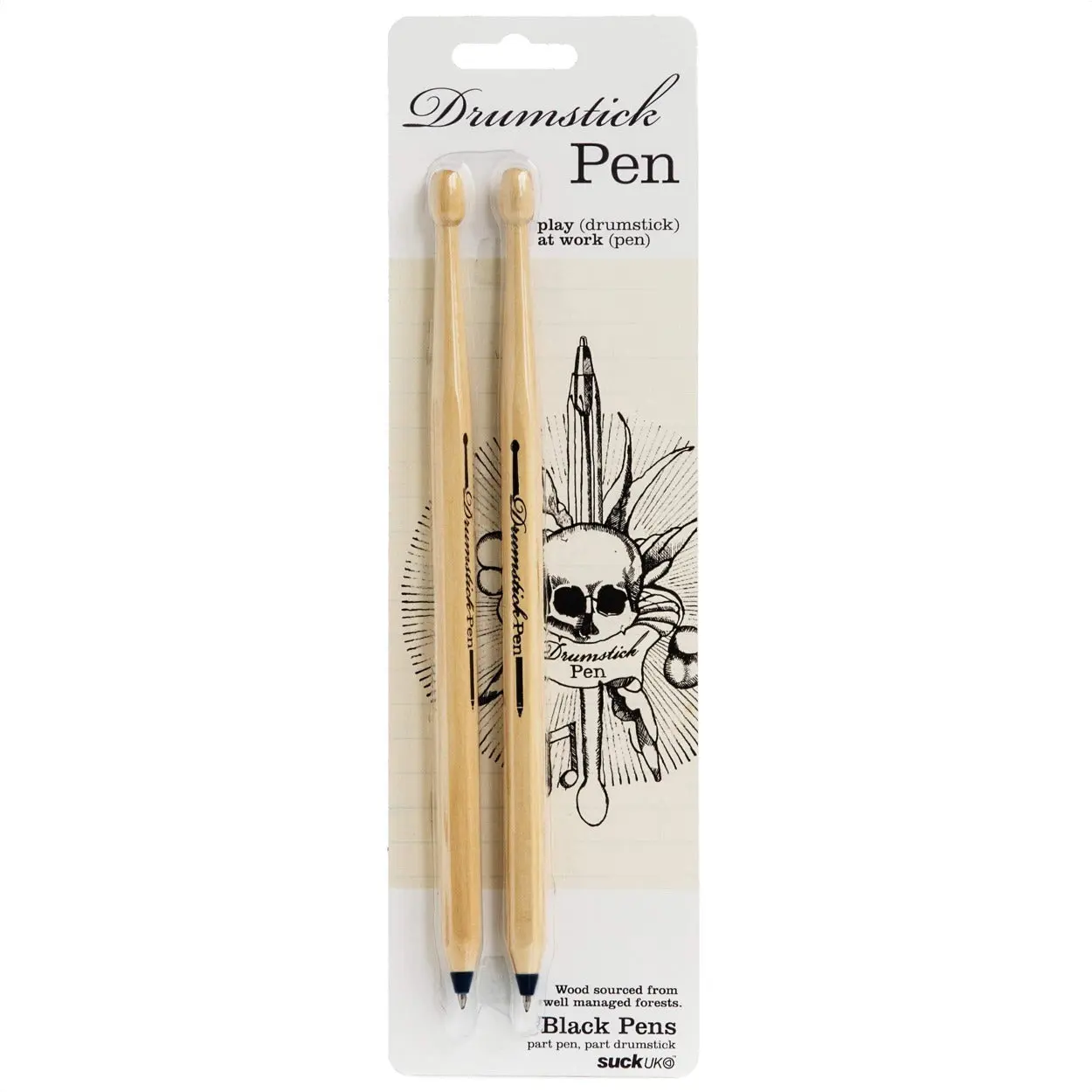 Drumstick pens - blue ink Drumstick pens - blue ink