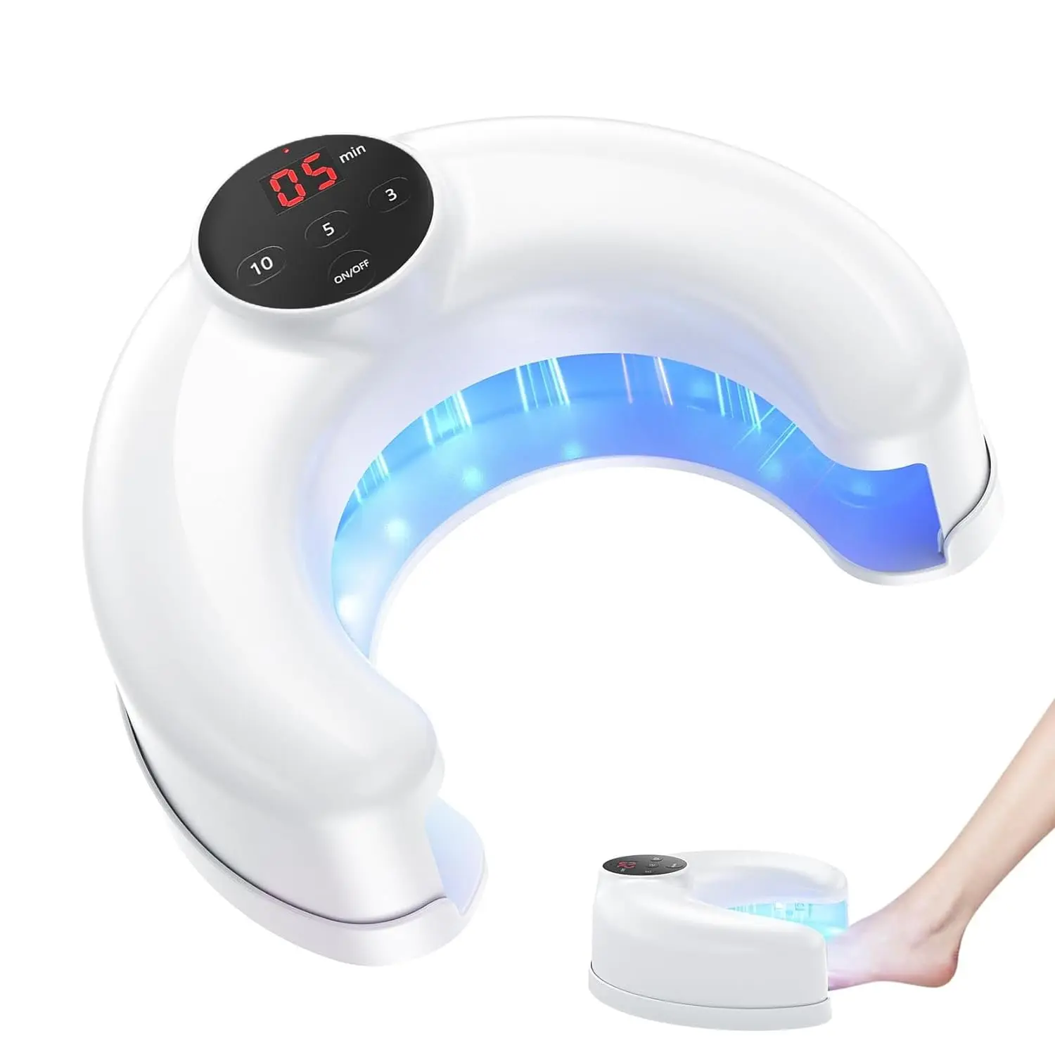 Home Toenail Repair Treatment, Multiple Toenails & Fingernails Care, 3/5/10 Mins Three Modes, Rechargeable Nail Care Device, At-Home Personal Nail Beauty Tool, Portable Daily Nail Maintenance, Gentle Nail Hygiene Equipment, Easy-Use Home Nail Care