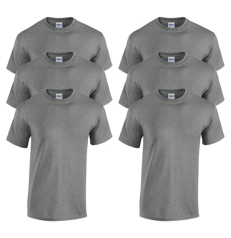 6-PACK - Gildan G500 Adult Heavy Cotton 5.3 oz T-Shirt