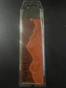 Premium Vegan Leather Scripture Bookmark: Faith Moves Mountains