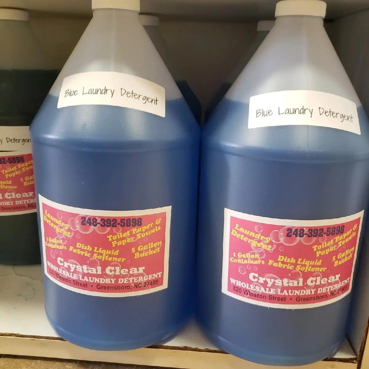 2 Gallons of Blue Laundry Deteregent " Compared to Tide" 2 Gallons Detergent Household Biodegradable H.E. Safe Cleaning