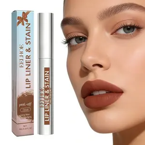 3ML  High-Pigment Peel-Off Lip Stain, Cocoa Collection, One-Swipe Intense Color, Even Application, Smooth Texture, Long-Lasting Stain, Waterproof Formula.