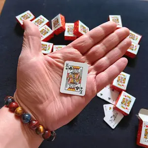 3 sets of mini poker cards+10 durable entertainment dice, fun party entertainment games prank mini poker, adult mini poker games, Christmas and Halloween gifts