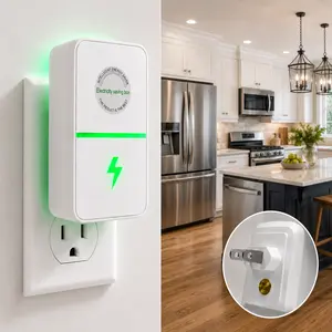 Plug-In Power Box with US Plug 2026 UpdatedDesign,Compatible with 90-25OV Input Range Multi PlugOutlet