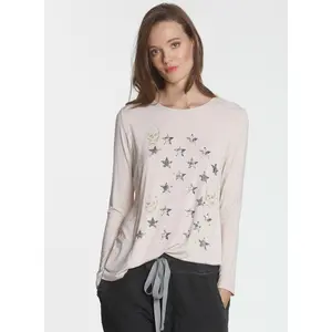 Graphic Riley LS Tee - Dune Skull