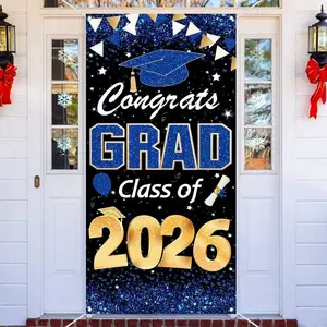 Congratulations to the Class of 2026! Banners, door frames, graduation party decorations, porch sign wall with a hanging backdrop, indoor and outdoor photography studio props, party supplies – great graduation gifts