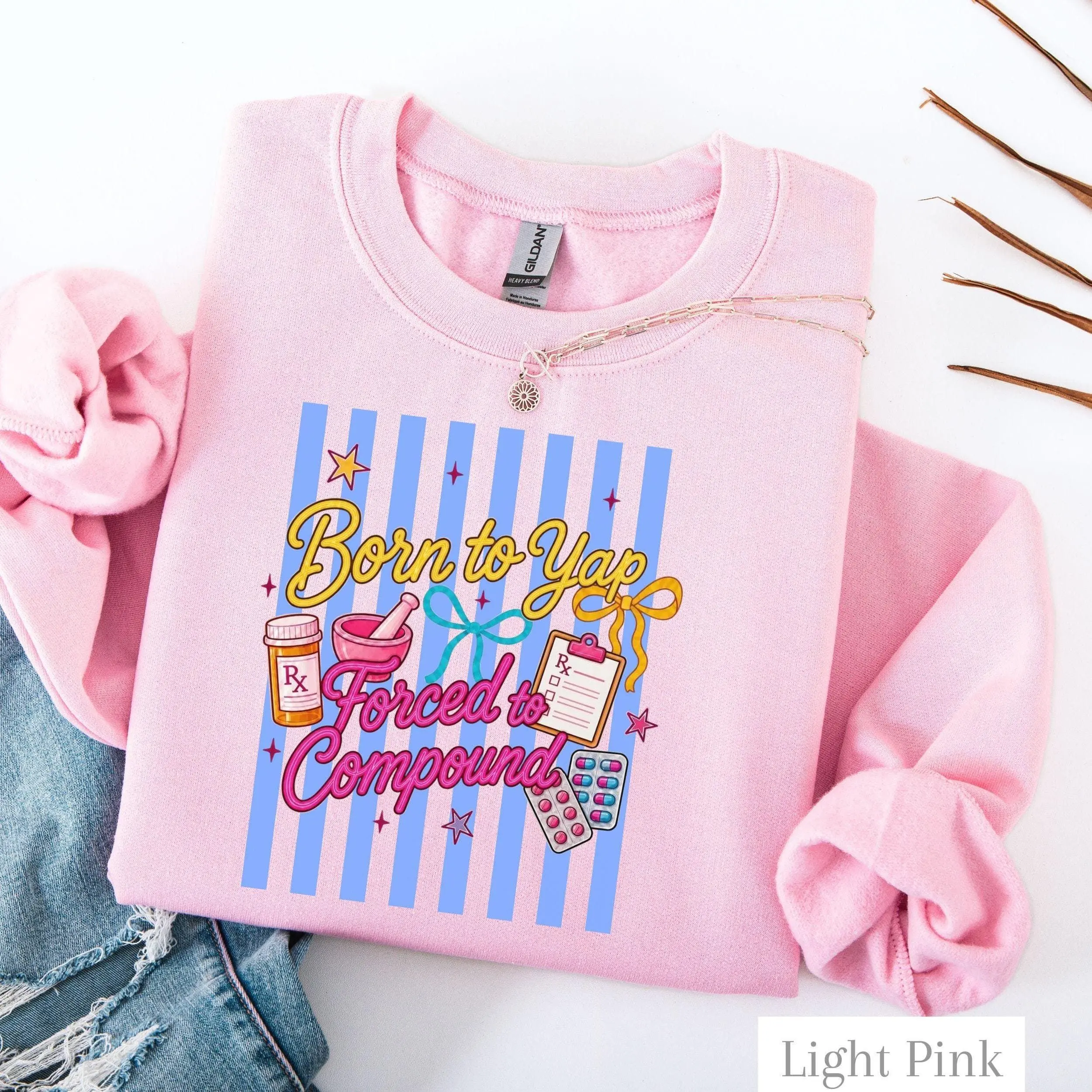 Pharmacy Funny T-Shirt, Sweatshirt & Hoodie Crewneck Pharm