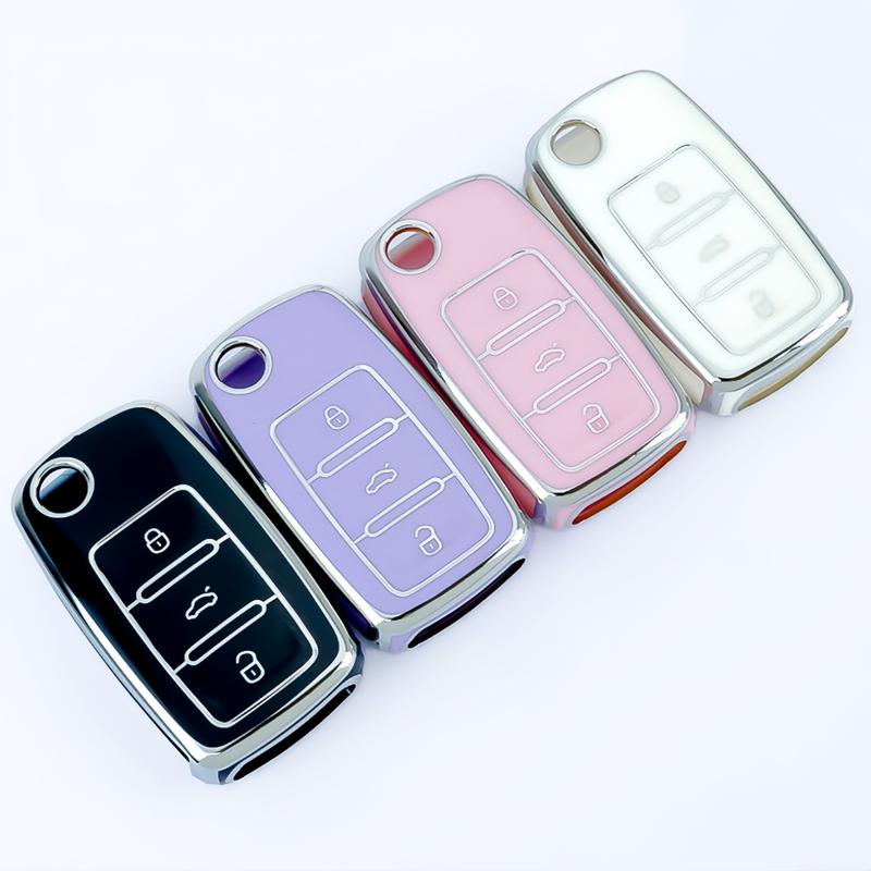 Car Key fod cover shell Case For Volkswagen For VW For Magotan For Golf 4 3 5 6 For MK6 For Passat For Touran For Bora For Tiguan For Jetta For Lavida For Skoda For Octavia Key bag Car Key Rem Car Key Protector