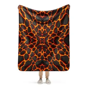 Infernal Cape Runescape Blanket, Old School Runescape The Inferno Soft Polyester Sublimated Sherpa Blanket Gifts, Homeware Gift, Plush Cozy