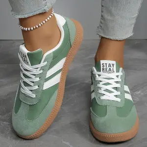 Women's fashion sneakers, casual lace-up shoes, retro sports shoes, versatile flat shoes, all-season couple's footwear