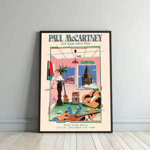 Paul McCartney Atlanta, Georgia Nov 2-3 2025 Tour Poster