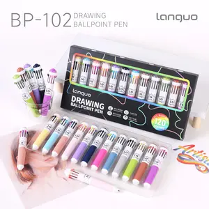 Blue Fruit Drawing Dedicated 60/120 Color Round Ballpoint Pen Markers, Coloring Book Markers, Press Cartoon Trp Soft Grip Colored Pens, Student Gift