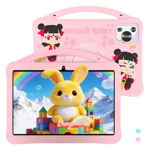 10.1 Inch Android Touchscreen Tablet PC with Sim Card Slot, HD Screen, Parental Control, Dual Camera, Educational Games, Kids Gift, & Blue