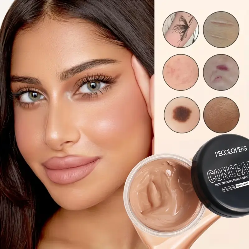 1PC Full Coverage Body Concealer, Eye Concealer, Waterproof Concealer, Buildable Matte Finish, Suitable for All Skin Tones, Hides And Dark Spots, Long-Lasting, Multi-Color, Daily Makeup, Concealer Acne Marks