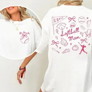 Custom Softball Mom TShirt Game Day Tee