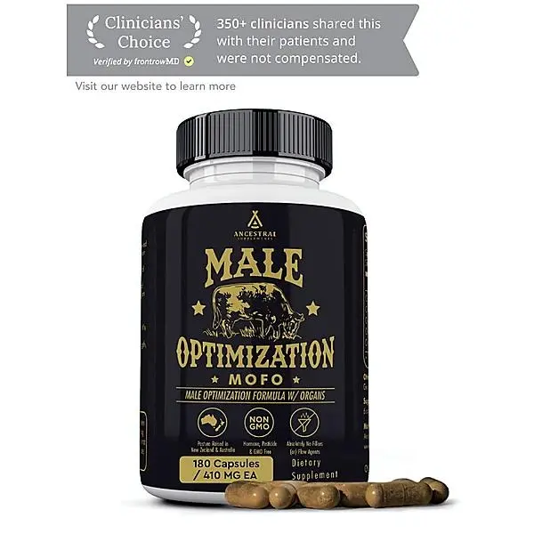 Ancestral Supplements MOFO-  180 Capsules Supports Energy Production Detoxification Digestion Immunity Full Body Wellness Non-GMO Freeze Dried Liver Health Supplement