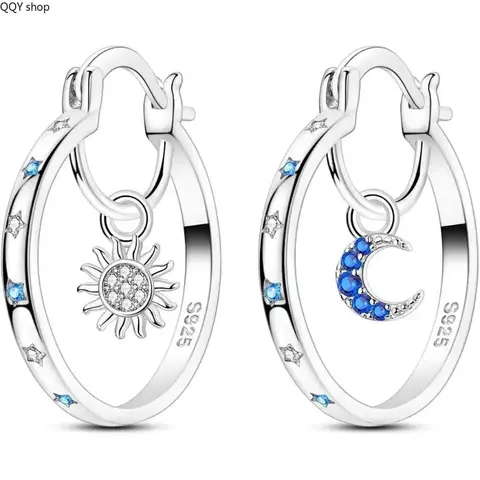 Women's Silver Twisted Hoop Earrings, Classic Medium Size Cubic Zirconia Inlaid Hoops, Hypoallergenic Simple Costume Jewelry, Elegant Minimalist Ear Accessories for Daily Wear & Gifting