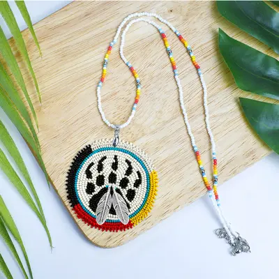 Native Beaded Necklace Men TikTok Shop