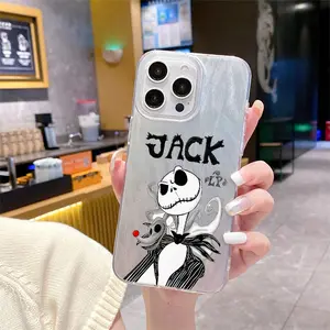 Cartoon Jack Skellington Tpu Phone Case for iPhone Models, Ideal Gift for Women & Teen Girls, Perfect for Birthdays & Christmas