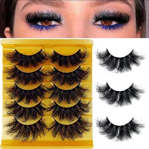 8D False Eyelashes, 5 Pairs Natural Look Eyelash Extensions, Self Grafting Curl Eyelashes, Eye Makeup Enhancement False Eyelashes for Women & Girls