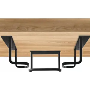 Under Desk Laptop Mount, Laptop Under Desk Mount 2.7 inches Tall Effective Space, Aluminum Under Desk Laptop Holder Dock Station for Laptop MacBook  OptiPlex PS4  WD19  mini M4 Dock & More