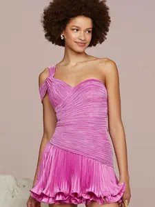 AMUR Journey Wrap Mini Dress