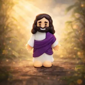 Jesus Mini Figurine Pack – Set of 20 Small Jesus Figures – Faith-Inspired Christian Décor for Home, Office, and Gifts