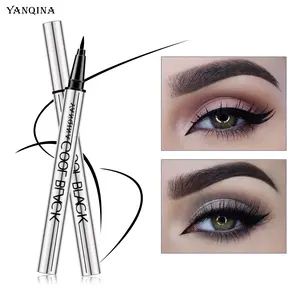 Creamy Gel Eyeliner Pen, Waterproof 24HR Long-Lasting Smudge-Proof, Vegan Silky Smooth Texture, Jet Black Cosmetic for Daily Makeup, Flawless Application，SummerVibes,summerwins