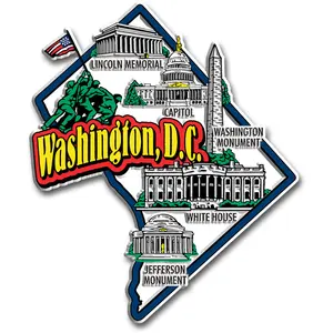 Washington, D.C. Jumbo Map Magnet by Classic Magnets