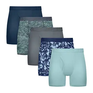 Hanes Originals Boys' Supersoft Boxer Brief Underwear Assorted 5-pack Multi Pack Comfortable Fit Soft Stretch Fabric Breathable Bro2b5