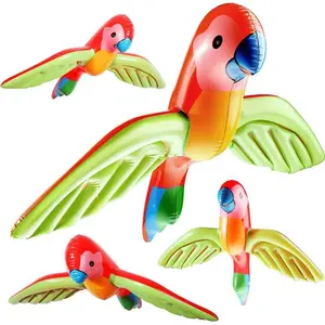 1pc Tropical Summer Inflate Animal Parrot Fun Toy Balloon Seaside Swimming Pool Boys Girls Wedding Party Decoration DIY Supplies