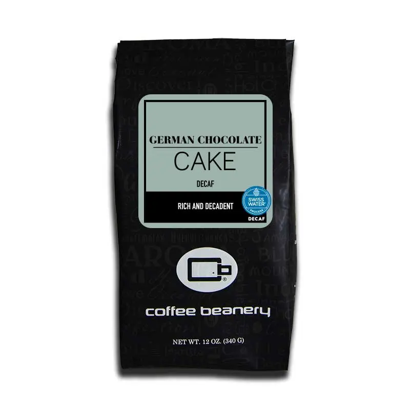 German Chocolate Cake Flavored SWP Decaf Coffee