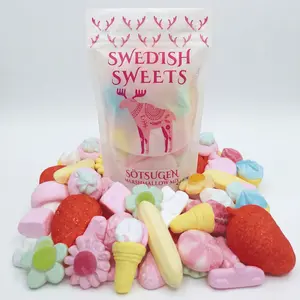 Sötsugen - The Swedish Marshmallow Mix - 1/4 lb Snack Bonbon - Strawberry, Banana, Vanilla - Swedish Candy
