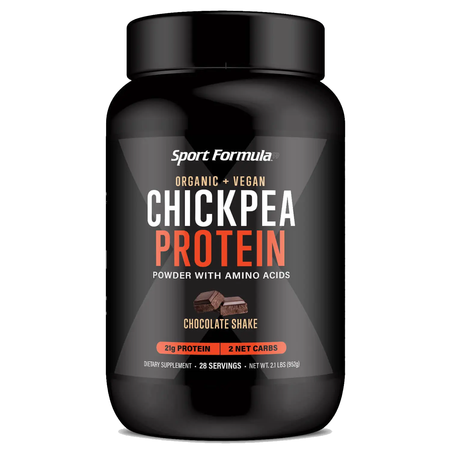 Sport Formula 99 Chickpea Protein Powder – 21g Organic Plant-Based Vegan Protein, Cold-Processed Raw Keto Protein Powder for Men & Women, 2g Net Carbs, BCAAs & Essential Amino Acids, Natural Fiber for Muscle Recovery & Gut Health
