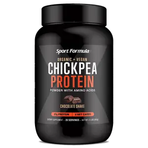 Sport Formula 99 Chickpea Protein Powder – 21g Organic Plant-Based Vegan Protein, Cold-Processed Raw Keto Protein Powder for Men & Women, 2g Net Carbs, BCAAs & Essential Amino Acids, Natural Fiber for Muscle Recovery & Gut Health