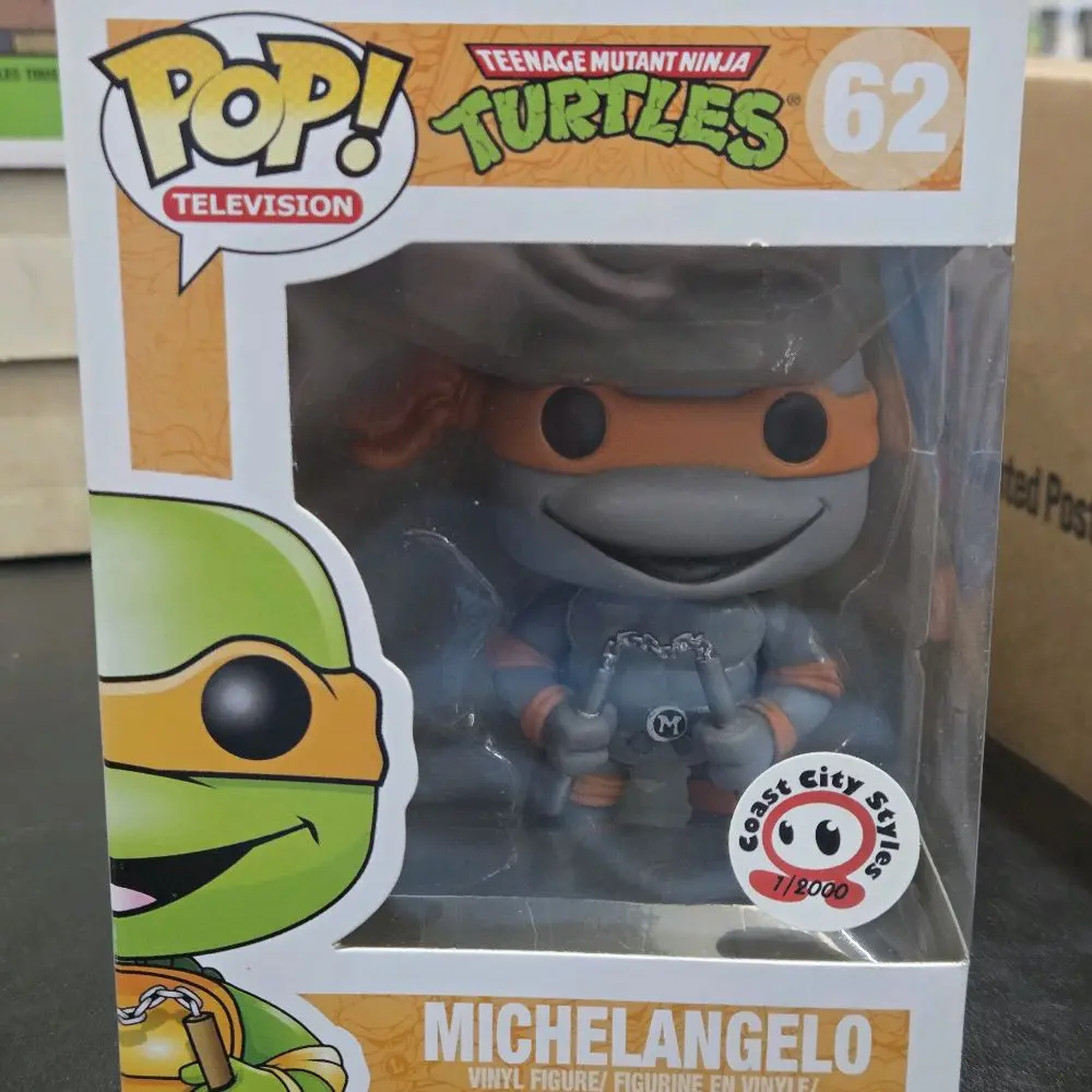 Funko Pop! Michelangelo #62 Grayscale exclusive