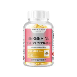 250 Softgels Berberine with Ceylon Cinnamon 5000mg