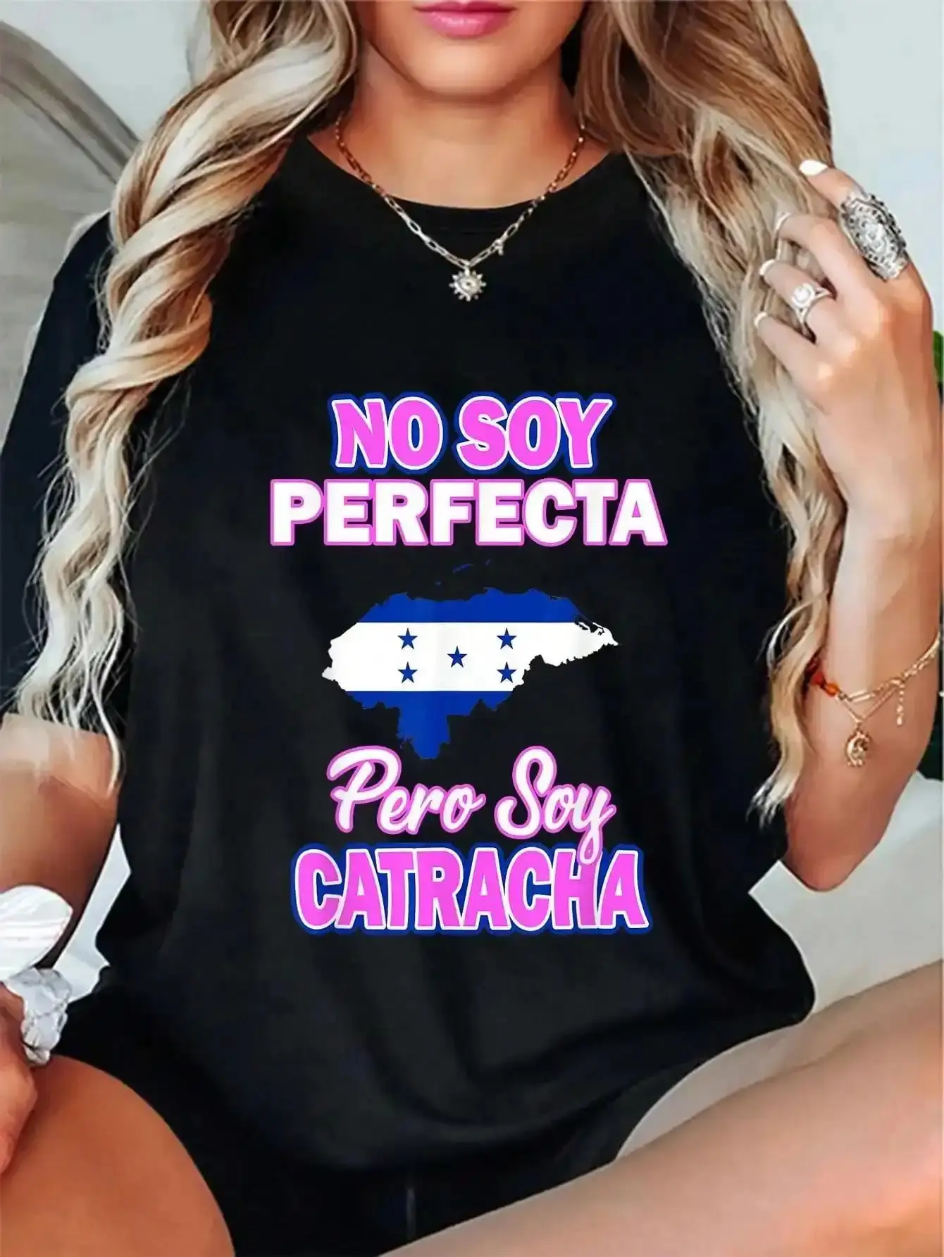 100% Cotton Catrachas Shirts Honduras Flag Shirts Honduras T-Shirt Fabric Summer