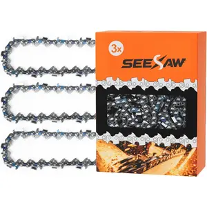 3 Pack 16 Inch  Chain 3/8" LP Pitch .043" Gauge 55 Drive Links Fits Stihl MS170, MS171, MS180c - 36100050055