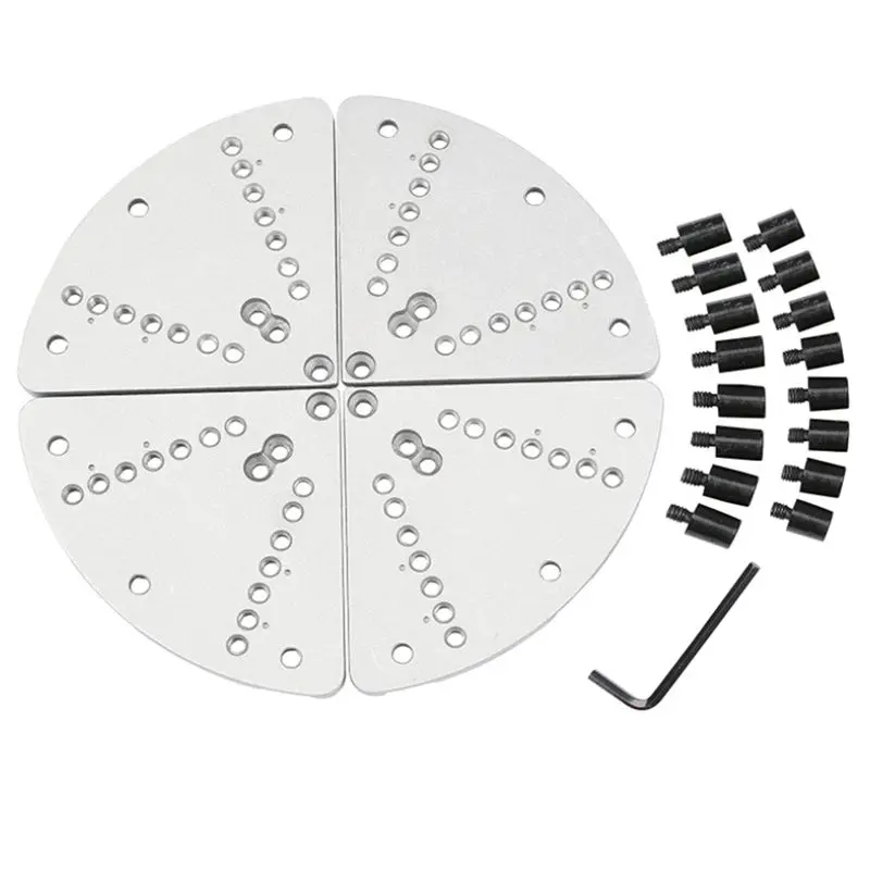 8Inch Flat Lathe Chuck Jaw Set for Wood Lathe Key Chuck &Scroll Chuck Flat Jaw Set with Buffer Kit for Wood Lathe Chucks