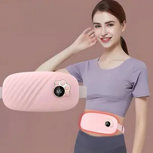 Portable Cordless Heating Pad, 5-speed Vibration Heating Belt, Electric Waist Back Abdomen Massager, Period Massage Tool