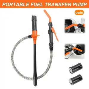 Oein Battery-Powered Fuel & Fluid Transfer Pump,Adjustable Nozzle, Portable Siphon for Gas/Diesel/Kerosene/Water