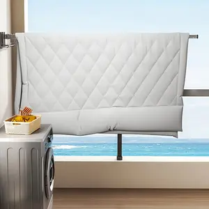 A Folding Drying Rack for The Balcony, Made of Aluminum Alloy, It Is a Wall-Mounted, Space-Saving Hanger with Hooks, Suitable for Use in Balconies, Laundry Rooms, And Bathrooms, Drying Racks