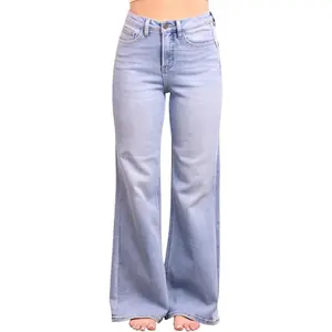 The Romy by Ava Lane High-Rise Tummy Control Wide Leg Denim Three Lengths