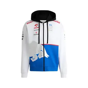 Visa Cash App RB F1 2024 Team Full Zip Hoodie - White