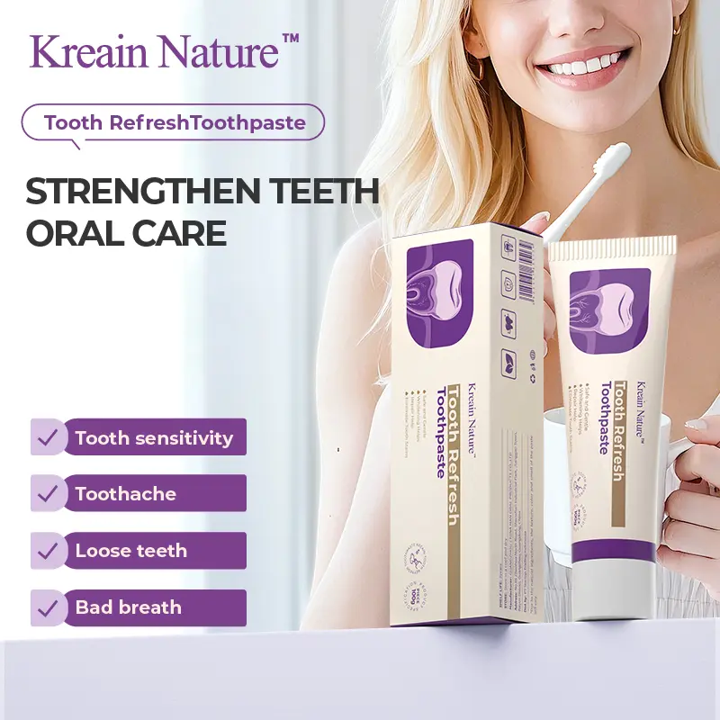 Kreain Nature Oral Care Toothpaste for Daily Use – Natural Ingredients Toothpaste with Gentle and Mild Formula, Complete Dental Care and Oral Hygiene for Men and Women, Helps Maintain Strong Teeth, Healthy Gums, Clean Teeth, Clean Mouth, Fresh Breath